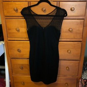 Black bodycon dress